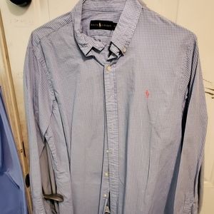 Polo blue long sleeve shirt
